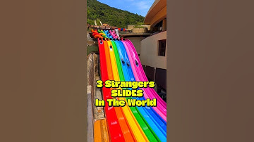 3 strangest slides in the world 👀