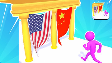 Trivia Flag Runner 💆😅Mobile Gameplay iOS,Android Game New Update Max Level