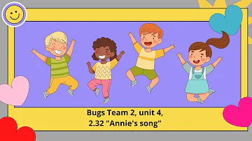 "One nose, one mouth....." Annie's song (2.32) - Bugs Team 2, unit 4