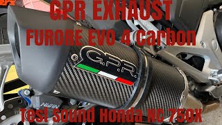 Honda NC 750X GPR Furore EVO 4 Carbon [GPR Exhaust]