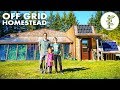 Homesteading family living offgrid in a spectacular earthship