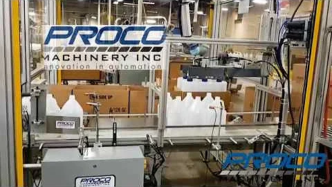 Proco Case Packer for one gallon container - with UR-10 Cobot
