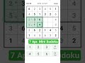 LinkedIn 7 Apr Mini Sudoku solve #games #game #puzzle #gaming #puzzlegame #gameplay #linkedin #brain