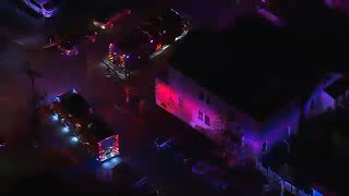 Crews battle house fire in Woodbridge