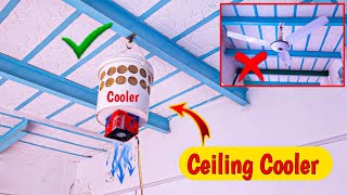 Ceiling Air Cooler from paint bucket. #diy