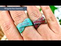Twist ring tutorial | Even Count Peyote Stitch | Beaded Ring