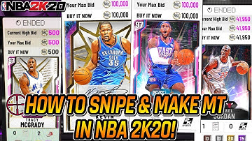 NBA 2K20 HOW TO SNIPE ON MYTEAM! 3 SNIPING FILTERS + SNIPING TIPS!