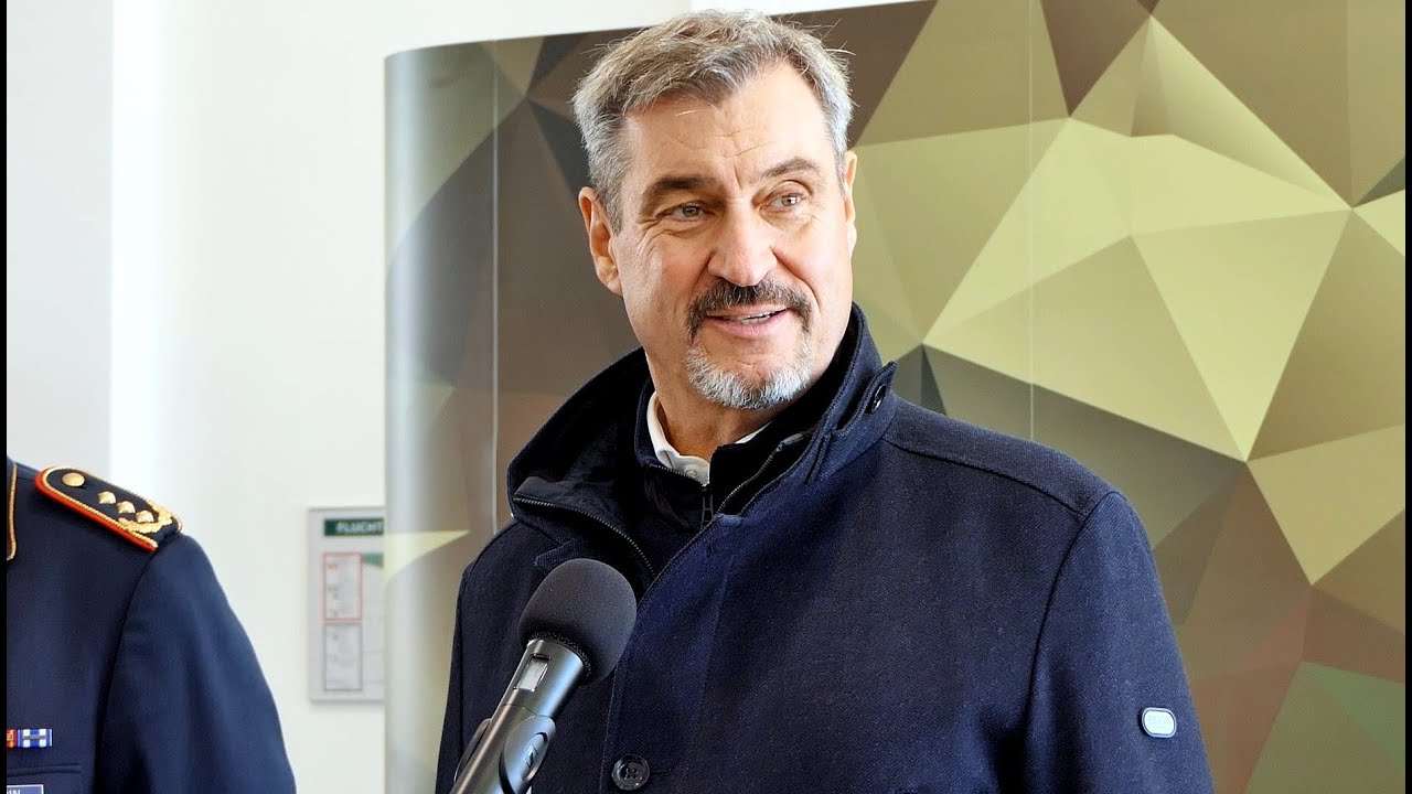 Markus Söder Pressebegegnung Offizierschule der Luftwaffe in Roth