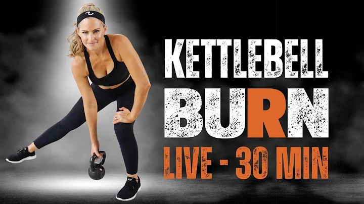 LIVE 30 Minute Kettlebell Burn Workout