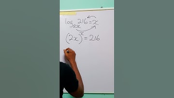 Solve log₂ₓ(216) = x in Under 1 Minute. #maths #Algebra #matholympiad