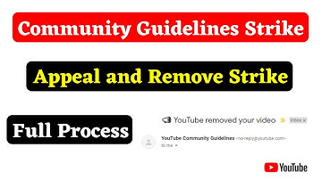 How to Remove YouTube Community Guidelines Strike | Submit Appeal