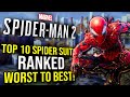 Marvel&#39;s Spider Man 2 Top 10 Best Spider Suits RANKED Worst To Best!