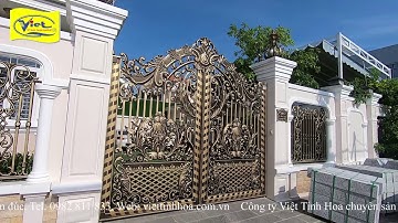 Cổng nhôm đúc biệt thự Biên Hòa | Việt Tinh Hoa