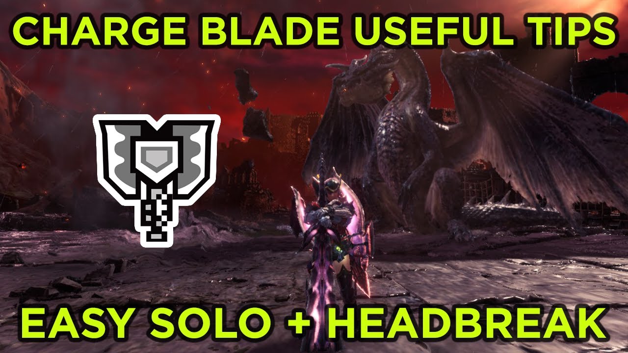 How To Break Fatalis Head TWICE With Charge Blade no Fatalis Armor 