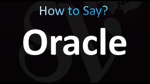 How to Pronounce Oracle (correctly!)