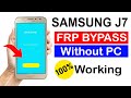 Samsung Galaxy J7 (SM J700F) FRP Unlock or Google Account Bypass || Without PC