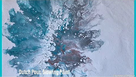 (225) Dutch Pour Acrylic Pouring painting/Fluid Art