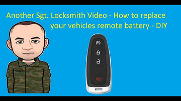 How to replace a 2020 Ford Eco sport 4 Button PEPS Smart Key Remote Battery