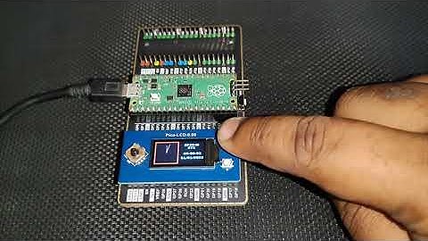 RP2040 Raspberry PI PICO - Multifunctional Graphical RTCC with Waveshare 0.96 Inch TFT Display