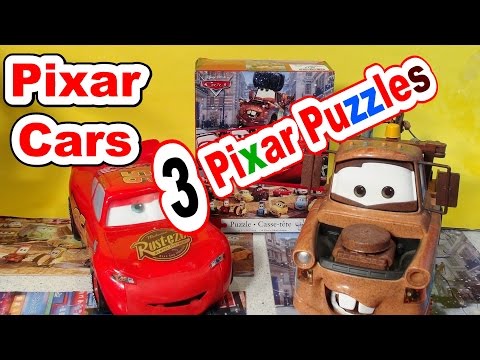 Pixar Cars 3 Surprise Puzzles from Disney Cars, Cars2 and Cars Toons, with Lightning McQueen and Mat - 동영상