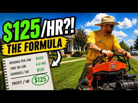 How I Make $125 HR Mowing Lawns (Simple Math)