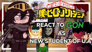 Pro Heroes react to Gon Freecss New student of U.A | Gacha Club | Bnha x HxH \\ 1/1 🇧🇷🇺🇲