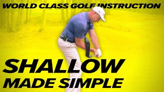 THE Easiest Way to Shallow out Golf Swing - 