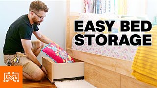 Adding Storage To Any Bed // Woodworking | I Like To Make Stuff