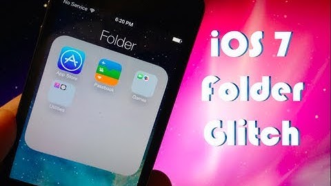 iOS 7 Folder Glitch
