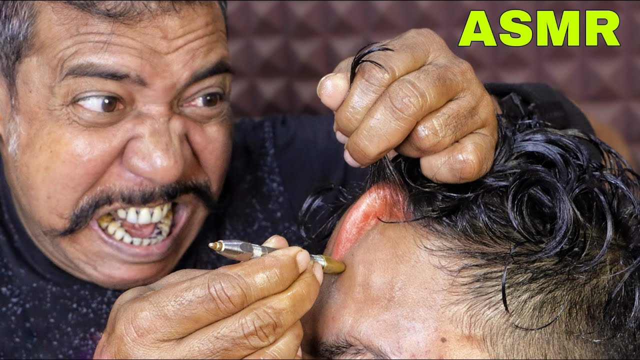 Head Massage & Hair Cracking by Asim Barber | Back Body Massage & Neck Cracking | Skin Cracking ASMR