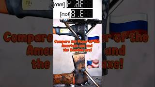 American Axe vs Russian Axe ⚔️ Which One Destroys Better #shortsvideo #shorts #asmr