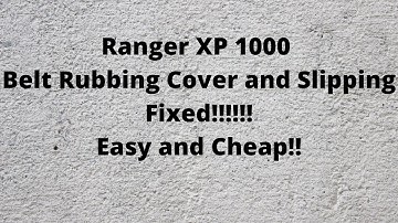 Ranger XP 1000 Clutch Fixed!!