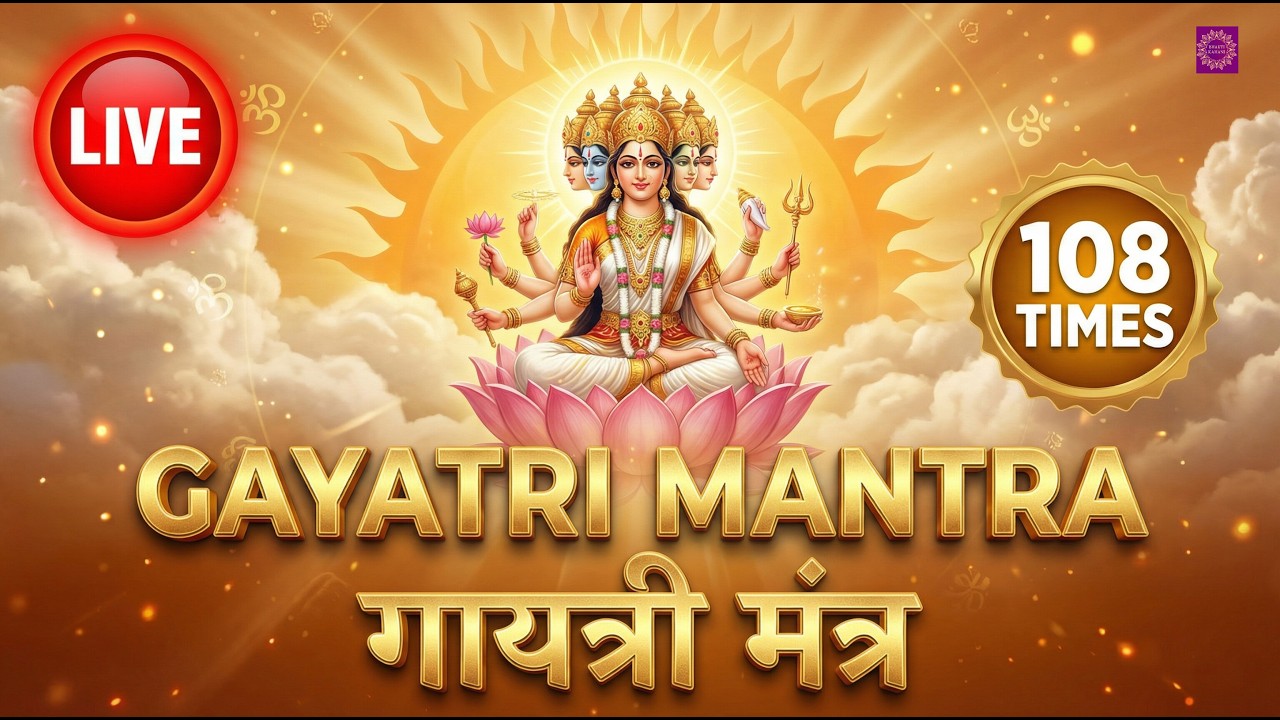 🔴 LIVE: Gayatri Mantra 108 Times | Most Powerful Mantra for Wisdom & Success 🧠