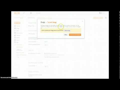Video: Hur Man Tar Bort Blogginlägg