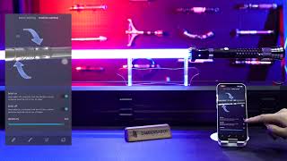 Damiensaber NO.123 Xenopixel Lightsaber Bluetooth Operation Display