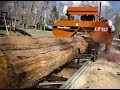 Biggest log EVER on the Wood Mizer LT10!