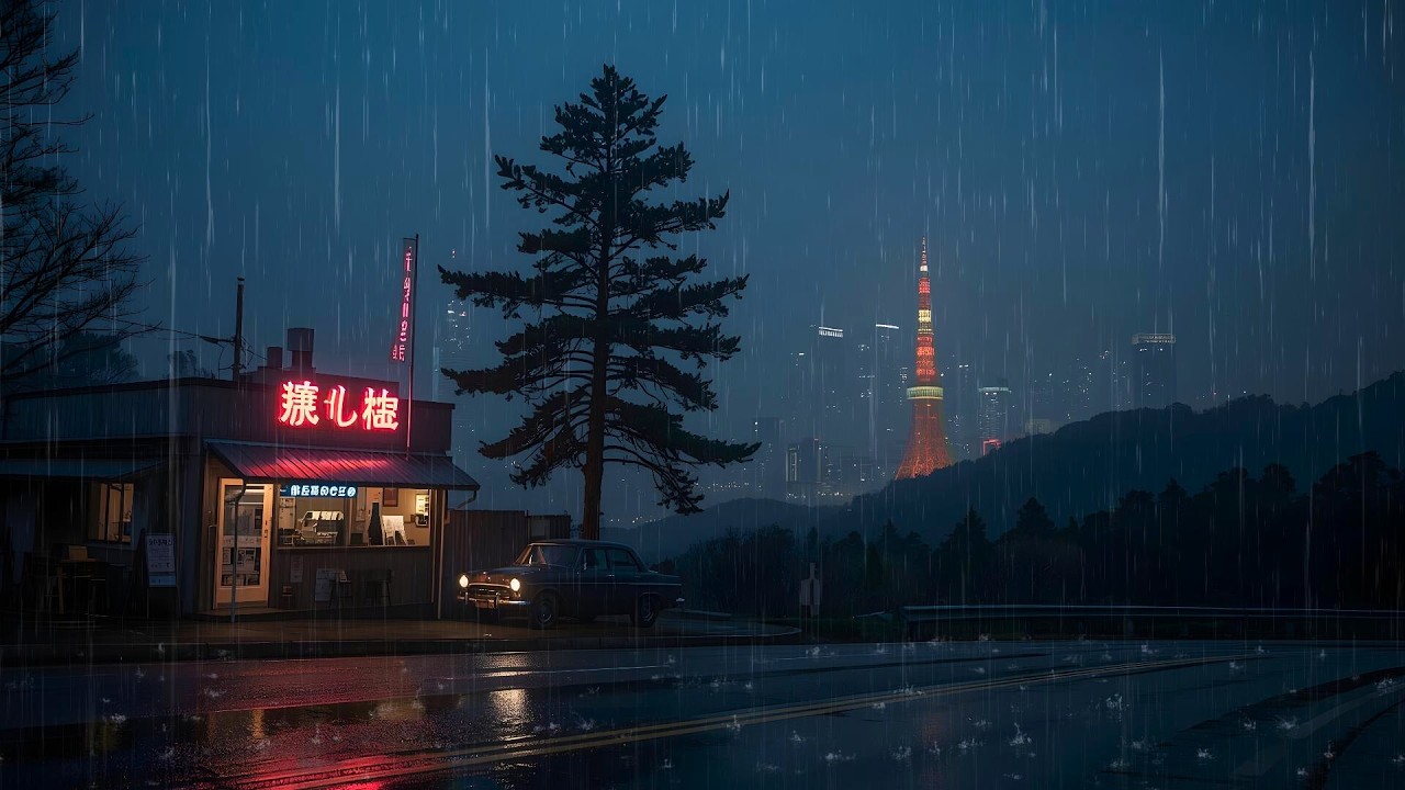 A Rainy Night That Feels Like 1995 📼 Tokyo Nostalgia Café Lofi — Let It Play