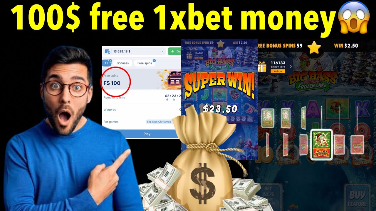 100$ si free ah 1xbet uga hel 100-spins for free😱🤯