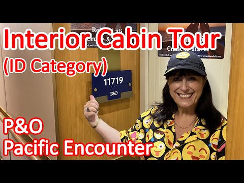 P&O Pacific Encounter Interior Cabin 11719 Tour - Full Tour of Category ID Inside Stateroom 11719 Video Thumbnail