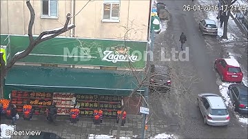 Video demo of HD-CVI security camera Dahua with motorized lens demo (day mode)