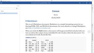 Introducing R Markdown: Part 1