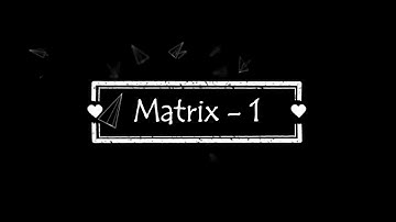 Matrix - 1 By De-Generator Matrix