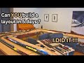 Model railroad days - Build and Operation Time-lapse  [4K]