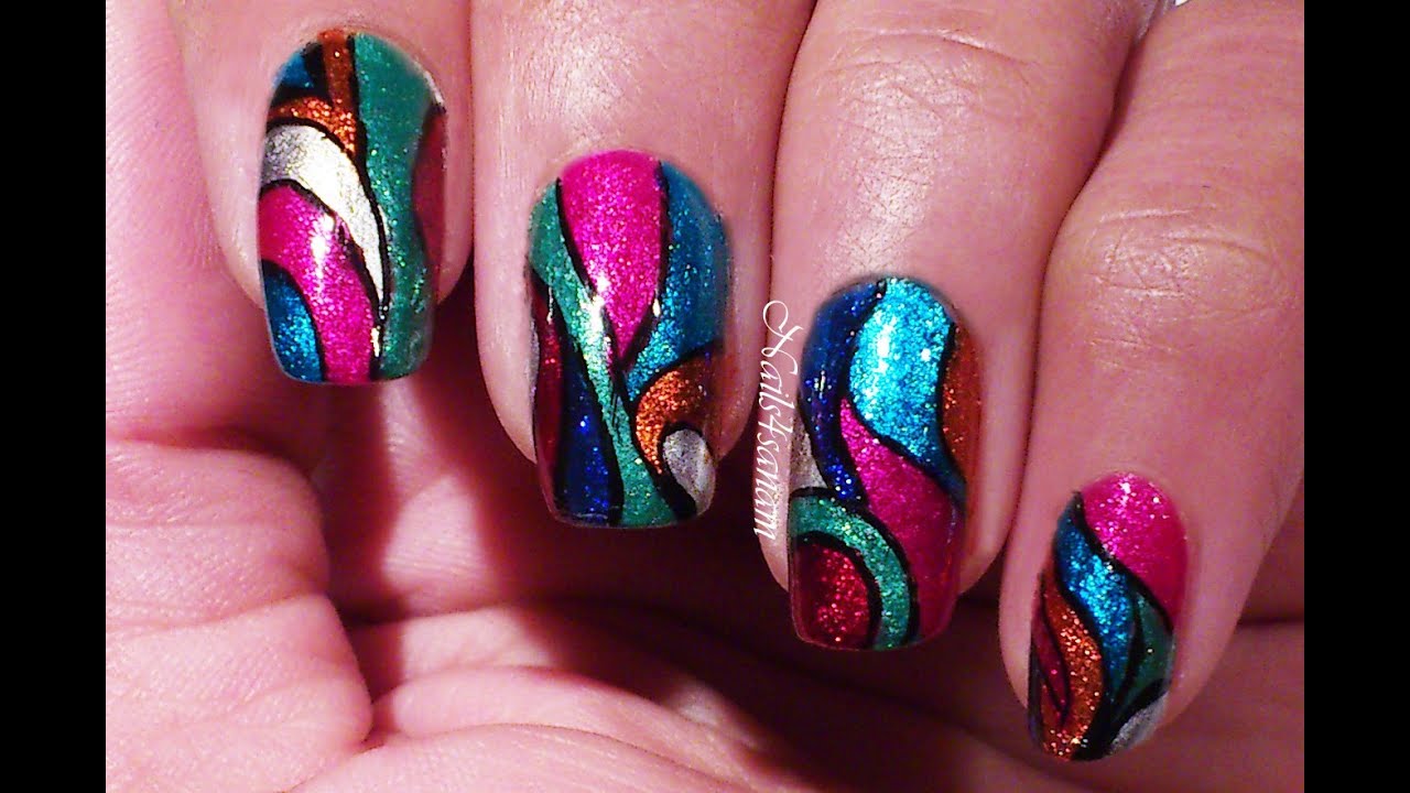 Glass paper nail art - wide 4