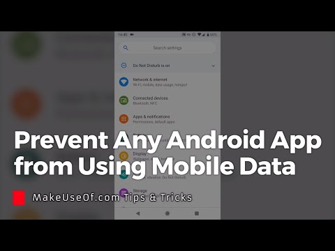 Stop Any Android App from Using Mobile Data