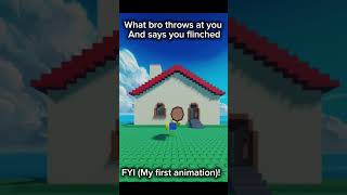 What bro throws and you and says you flinched #shorts #roblox #relatable #funny #fyp