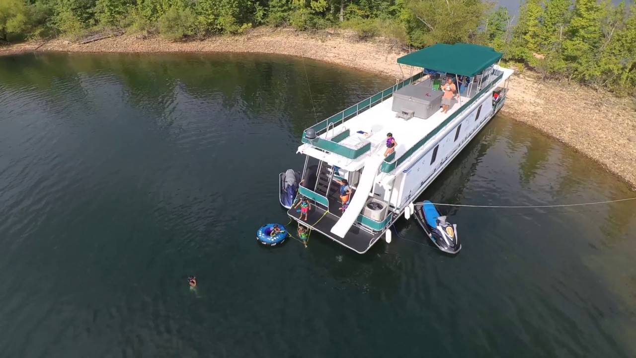 Houseboat Water Slidin' on Lake Ouachita, Arkansas 2017 YouTube