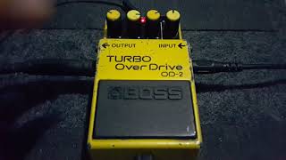 Boss OD-2 Turbo Overdrive Test Demo Boss OD-2 Turbo Overdrive Test Demo