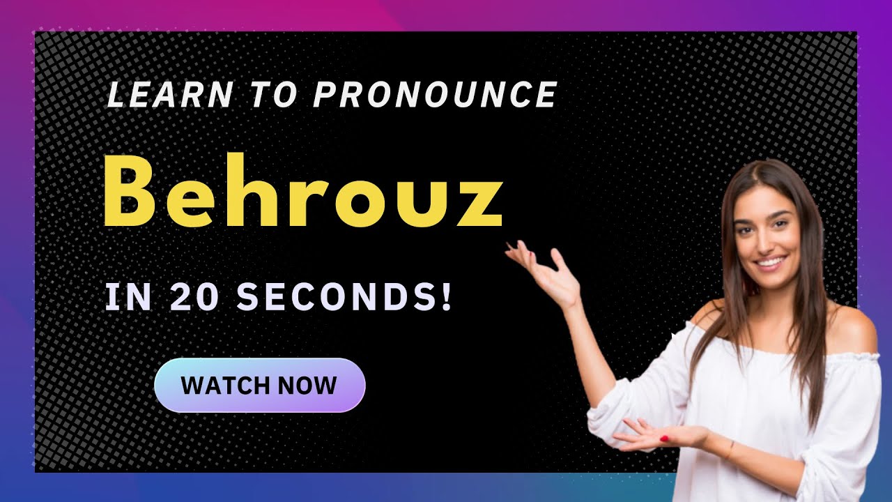 How To Pronounce Behrouz US American Pronunciation With Audio And How to pronounce behrouz us american pronunciation with audio and