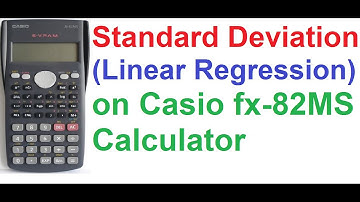 Standard Deviation (Linear Regression) On Casio fx 82MS Scientific Calculator